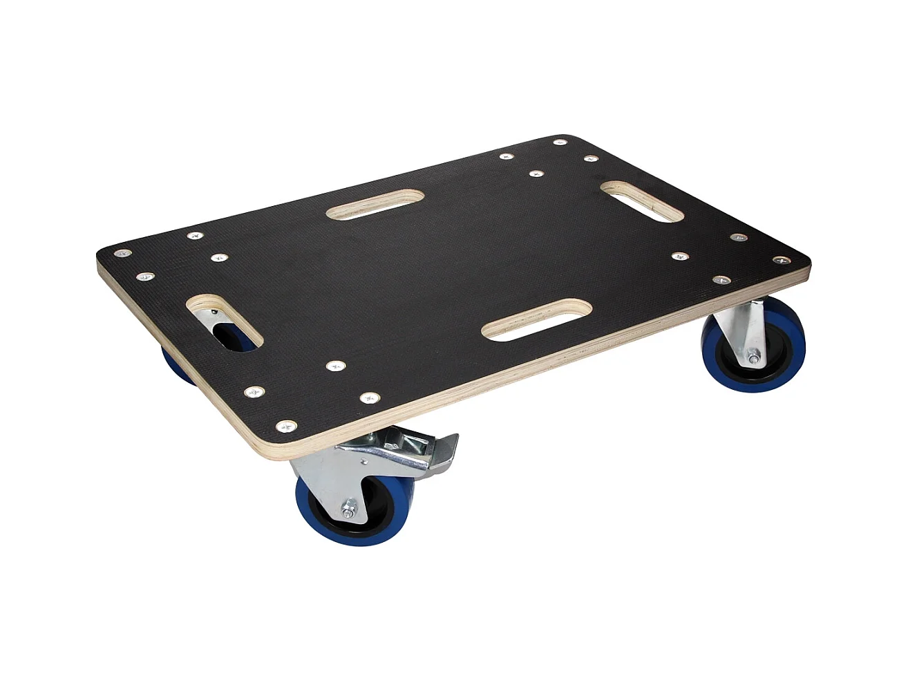 ECD Germany Carrello trasporto mobili ed elettrodomestici 40x60 cm 800 kg piattaforma girevole con 2 ruote con freni in gomma base mobile per trasloco