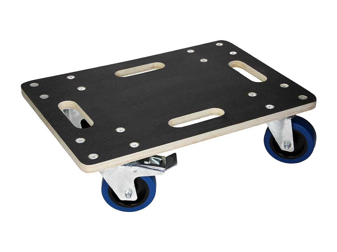 ECD Germany Carrello trasporto mobili ed elettrodomestici 35x50 cm 800 kg piattaforma girevole con 2 ruote con freni in gomma base mobile per trasloco