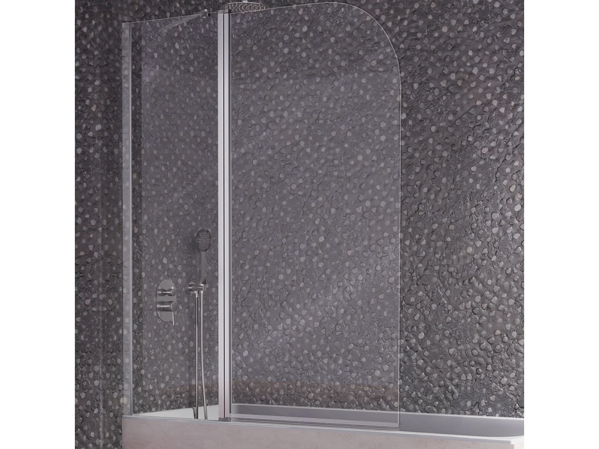 Duschwand für Badewannen mit Teilflügeltür RITA