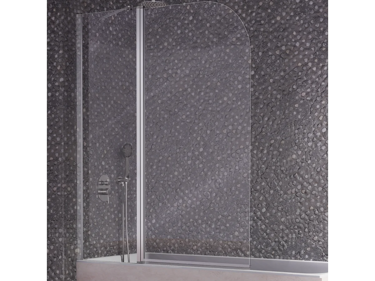 Duschwand für Badewannen mit Teilflügeltür RITA