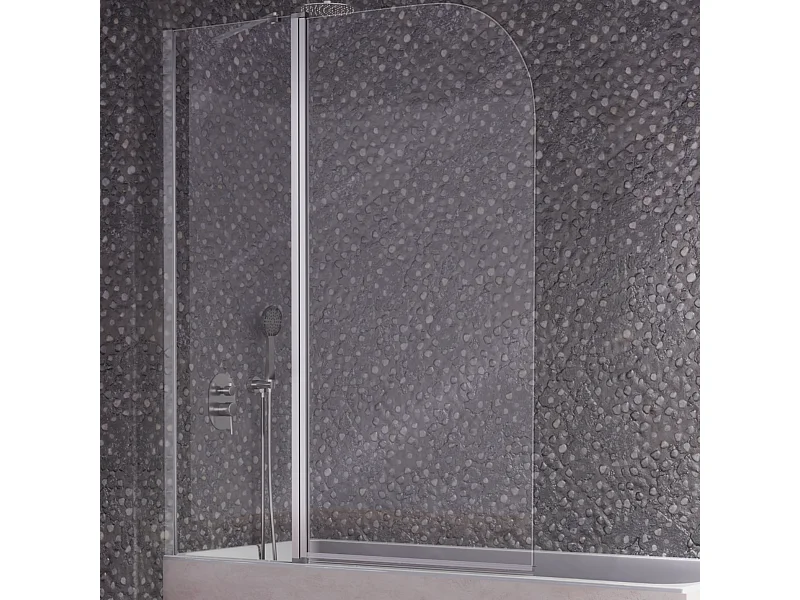 Pare-baignoire fixe et pivotant RITA 120 x 150 cm