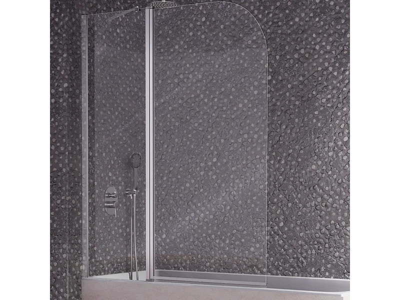 Pare-baignoire fixe et pivotant RITA 120 x 150 cm