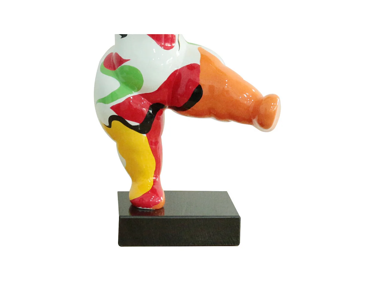 Statue femme dansant avec peinture multicolore H54 cm - LADY COLOR