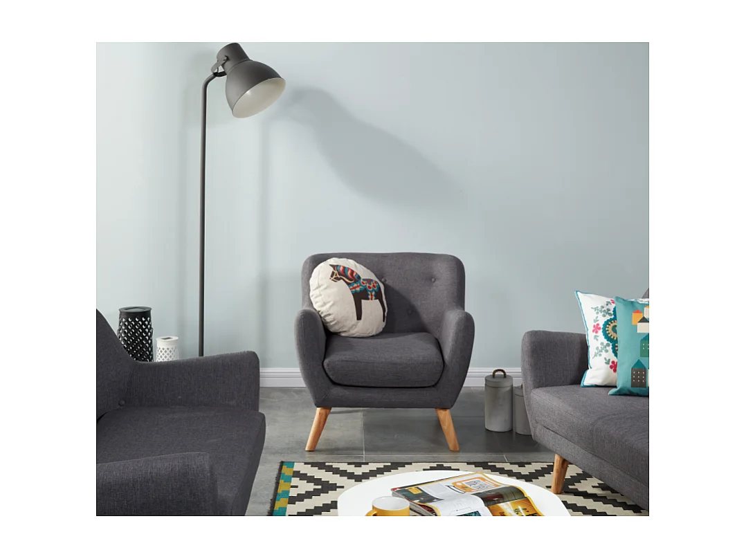 Fauteuil SCANDI gris anthracite 79 x 82 cm