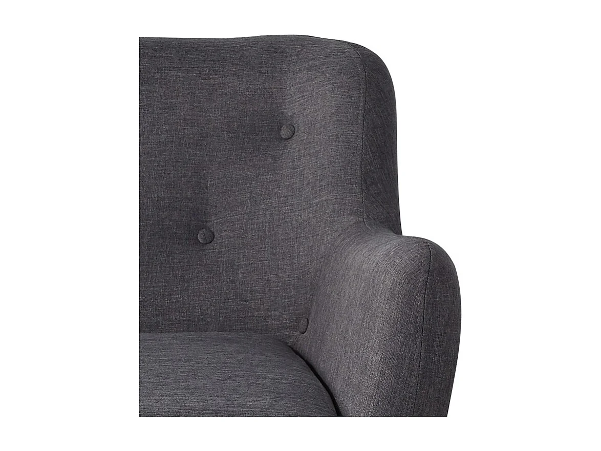 Fauteuil SCANDI gris anthracite 79 x 82 cm