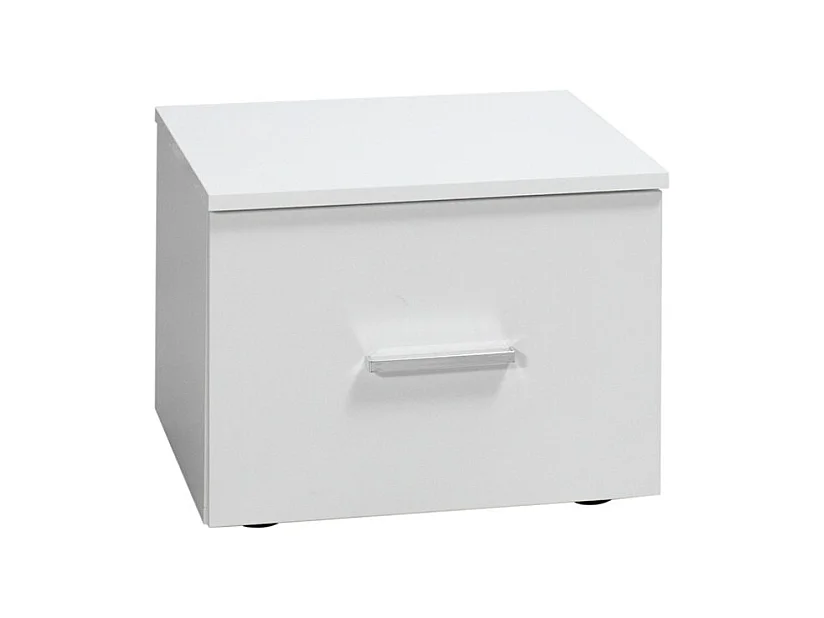 Mesas de cabeceira, coleção PANAREA. Conjunto de duas mesas de cabeceira na cor branca.