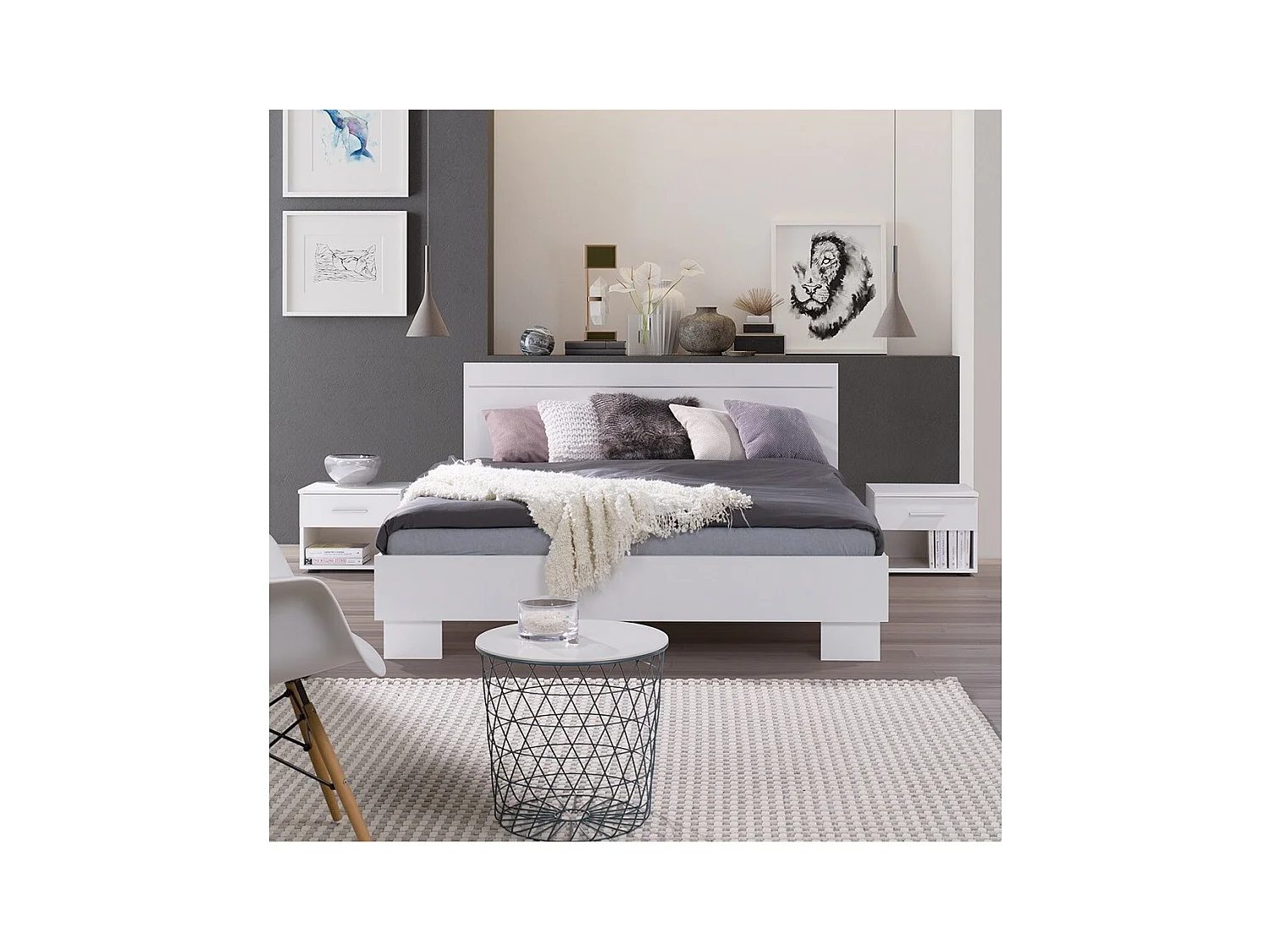 Conjunto de duas mesas de cabeceira design para o seu Quarto, coleção COMO.