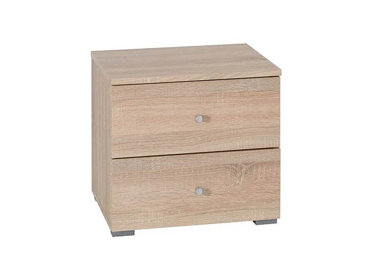 Lot de deux tables de chevet MAXIM coloris chêne