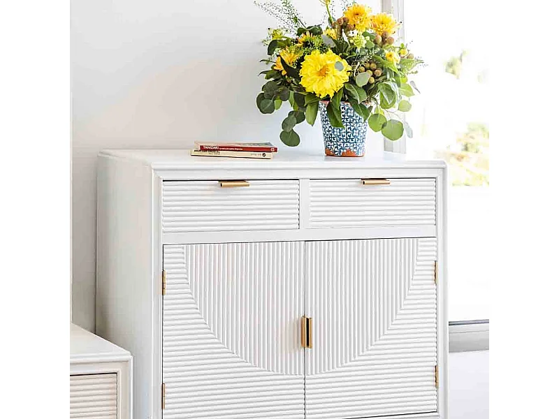 Hall de madeira branco 80x36,5x85,5