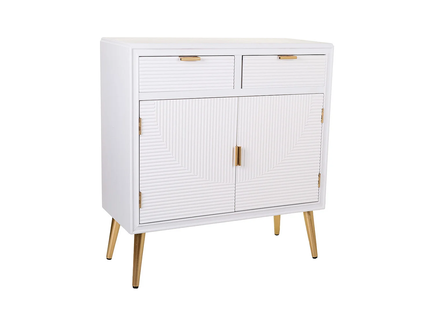 Console en bois blanc 80x36,5x85,5h