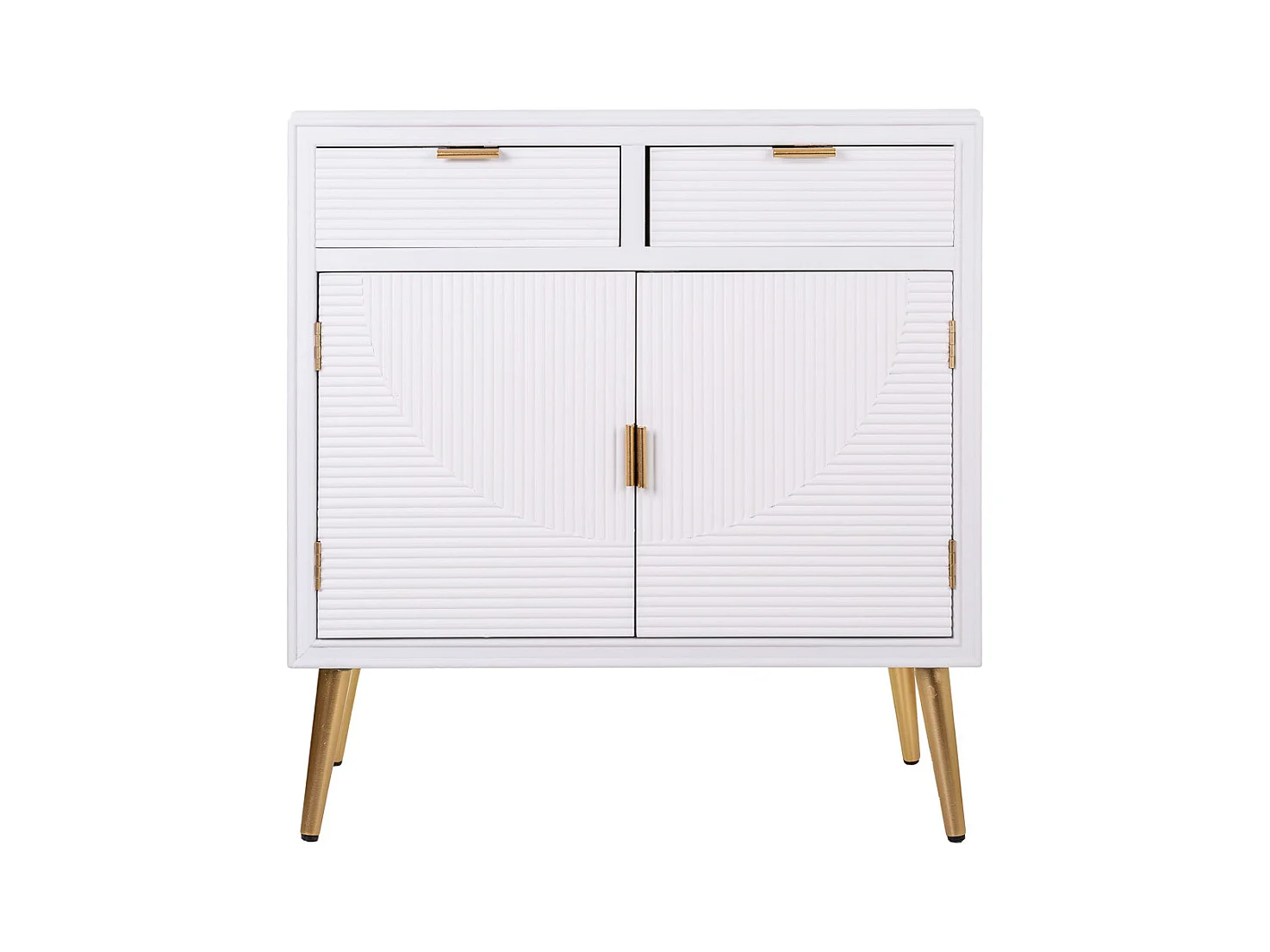 Console en bois blanc 80x36,5x85,5h