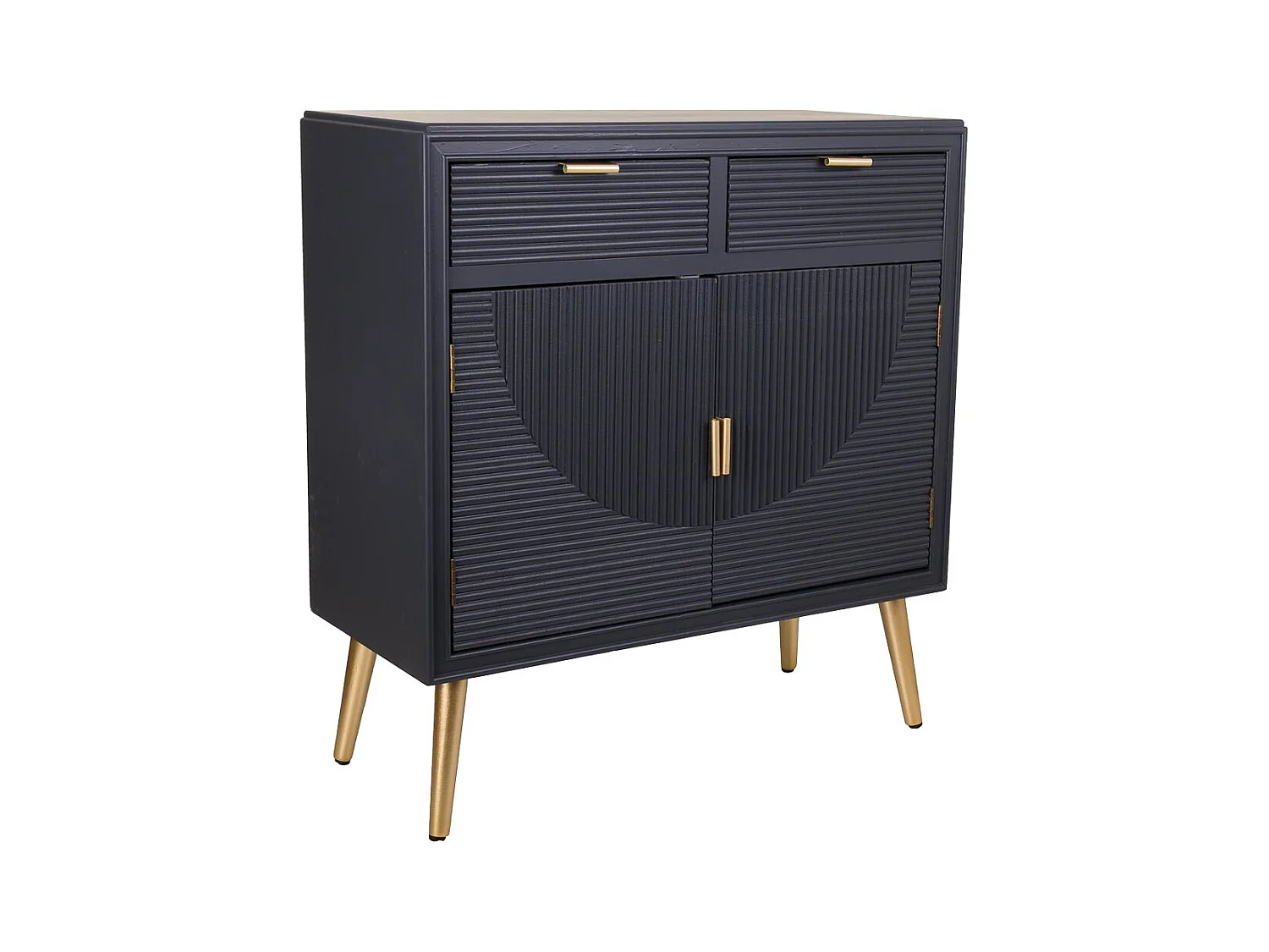 Consola de madeira com 2 portas e 2 gavetas