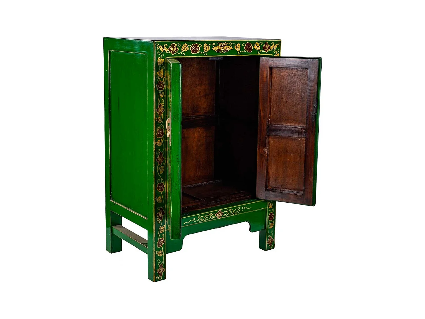 Armoire en bois verte 58x37,5x84,5 cm