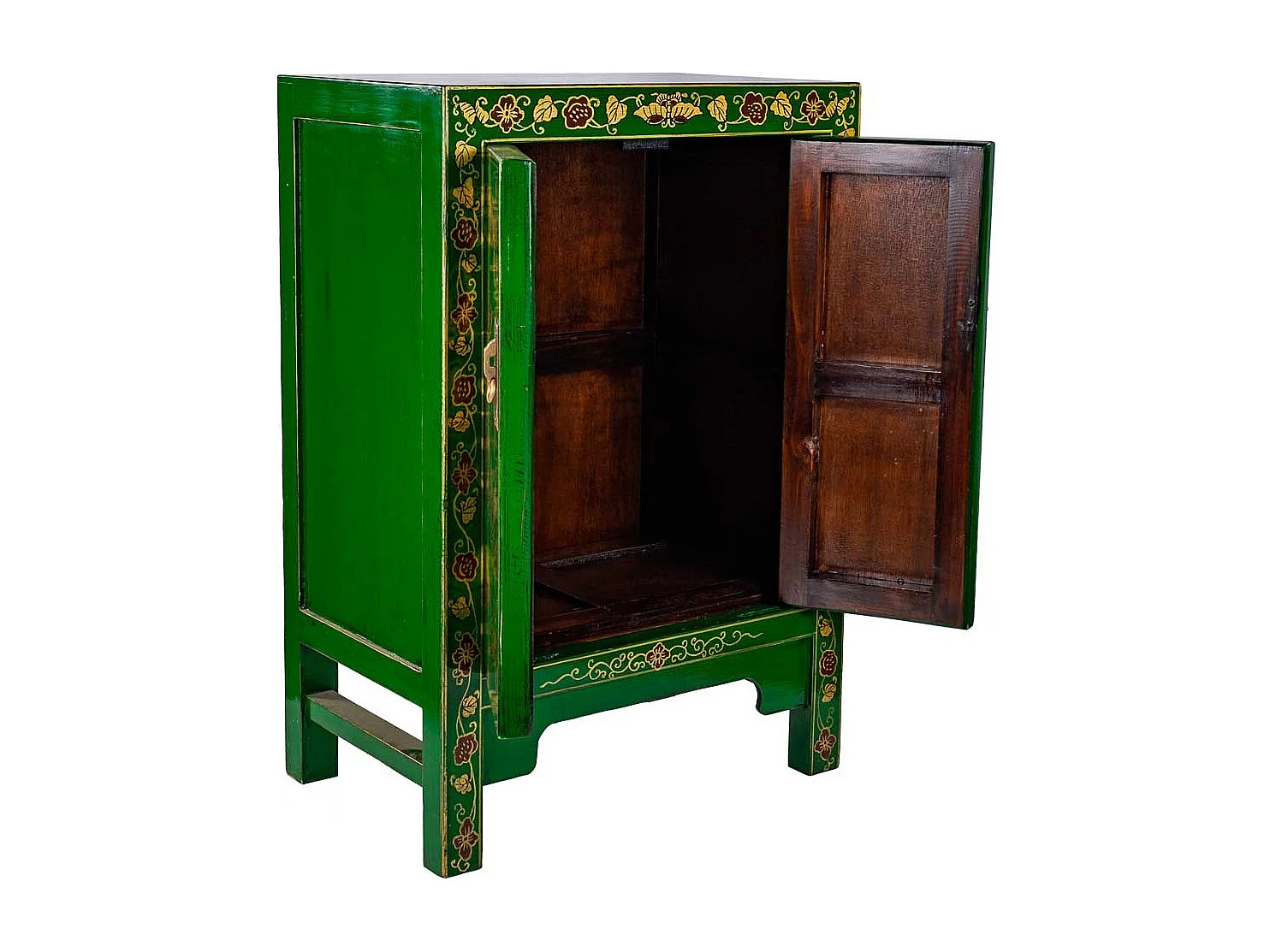 Armoire en bois verte 58x37,5x84,5 cm