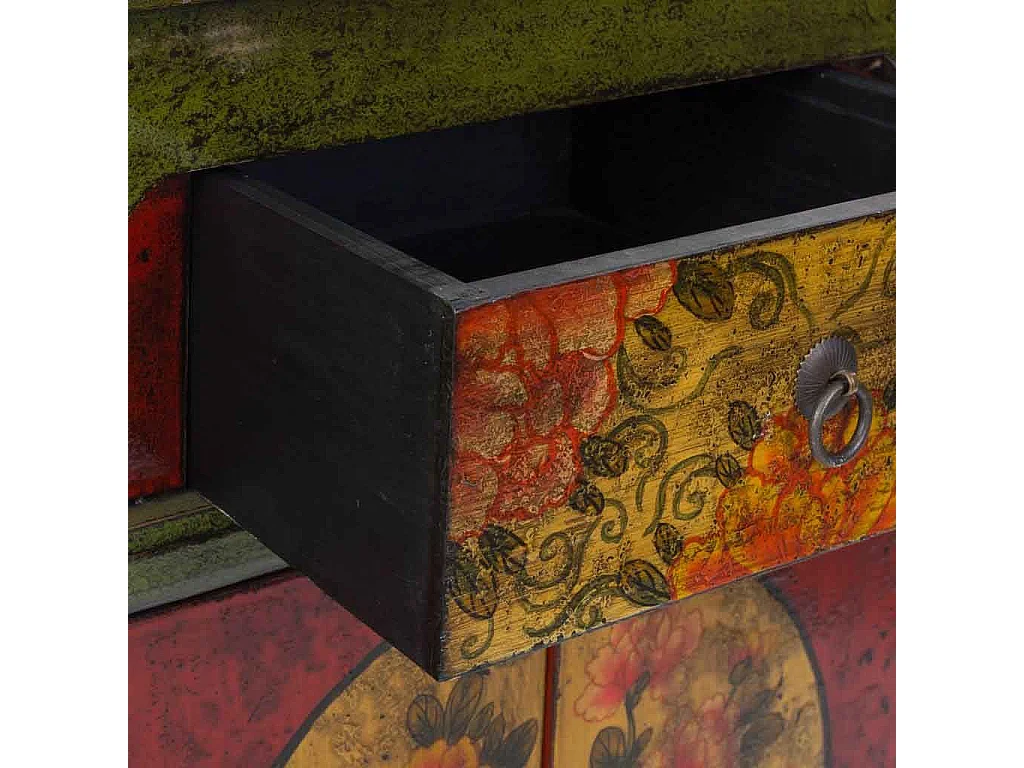 Salão em madeira verde 91x40x80