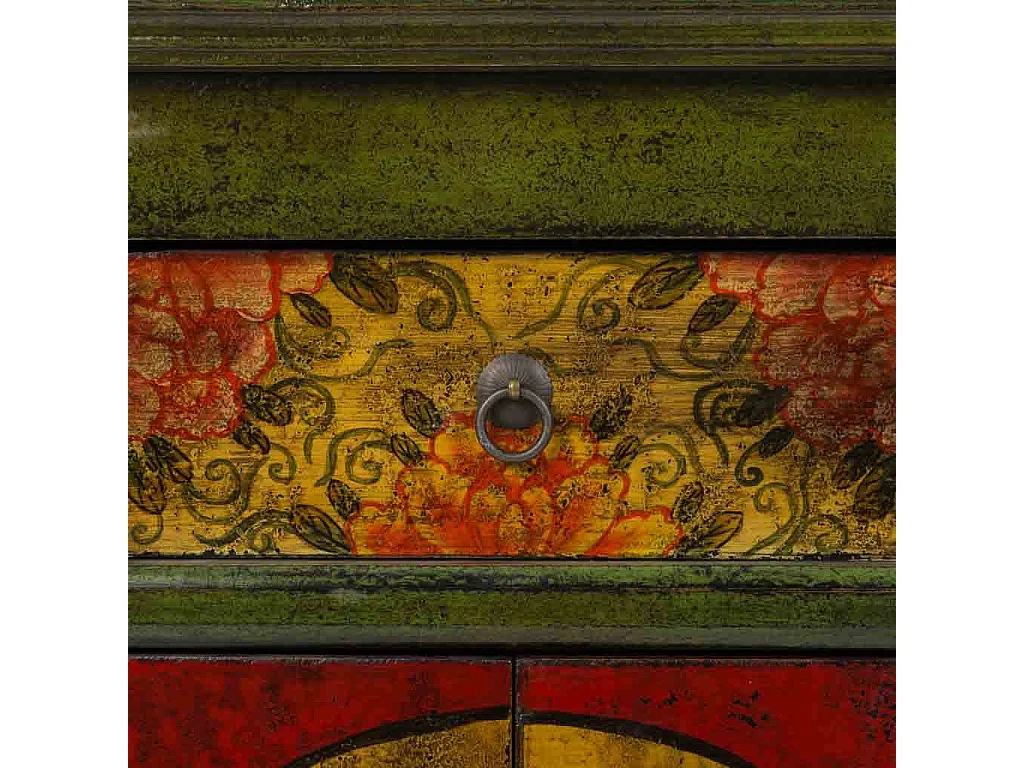 Salão em madeira verde 91x40x80