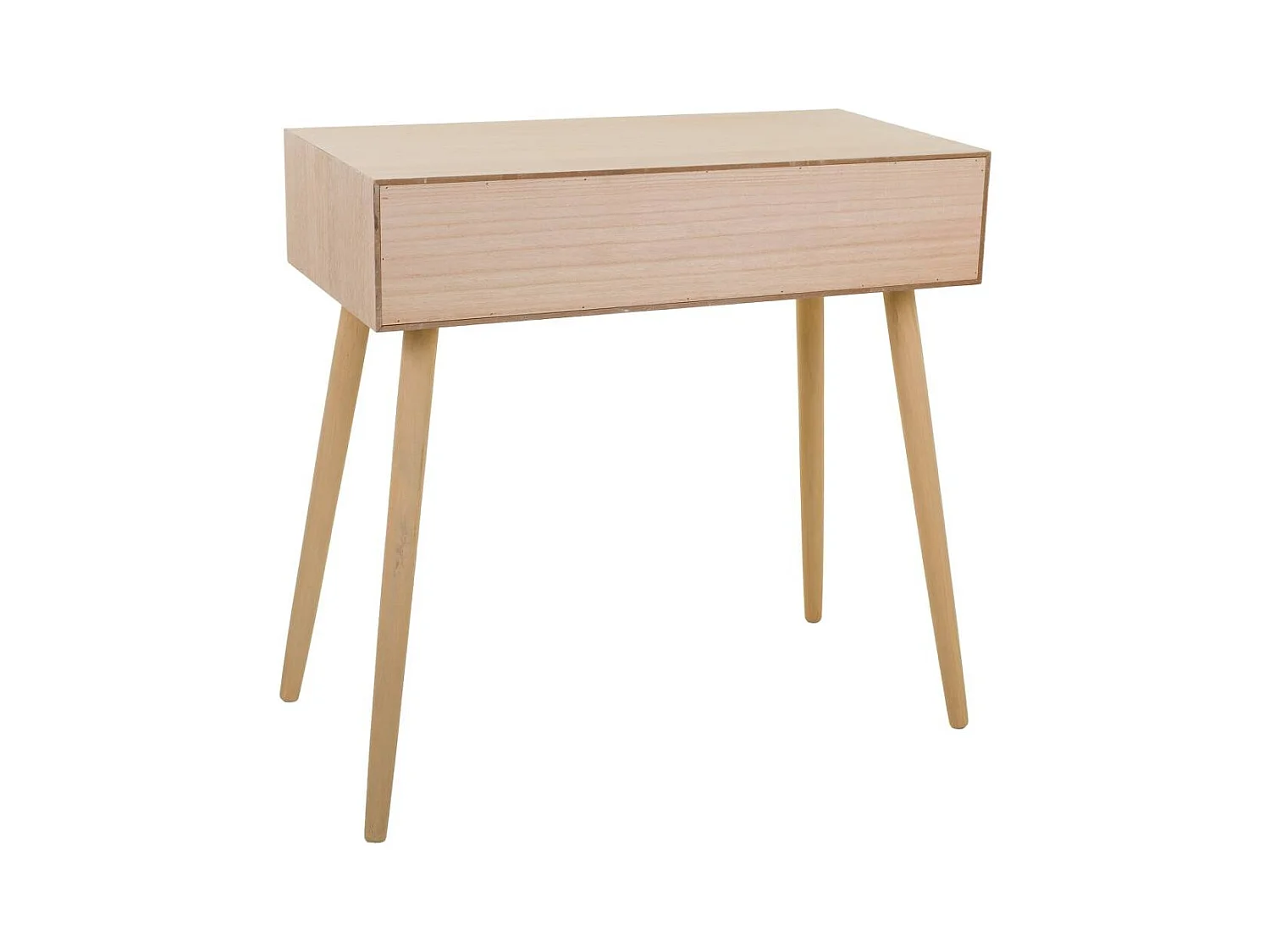 Mobile da ingresso in legno e rete marrone 80x42x79h