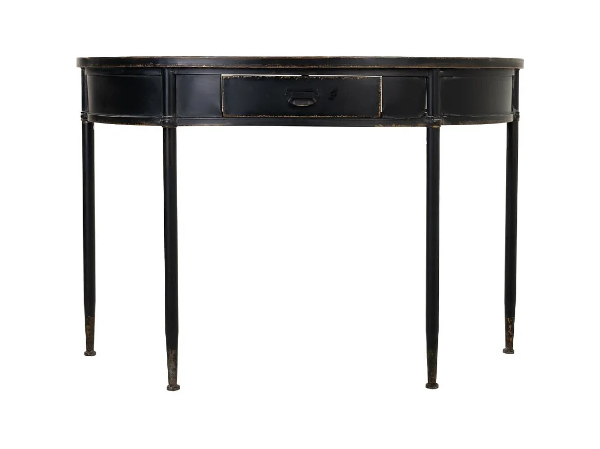 Mobile da ingresso in metallo nero 120x44x80h