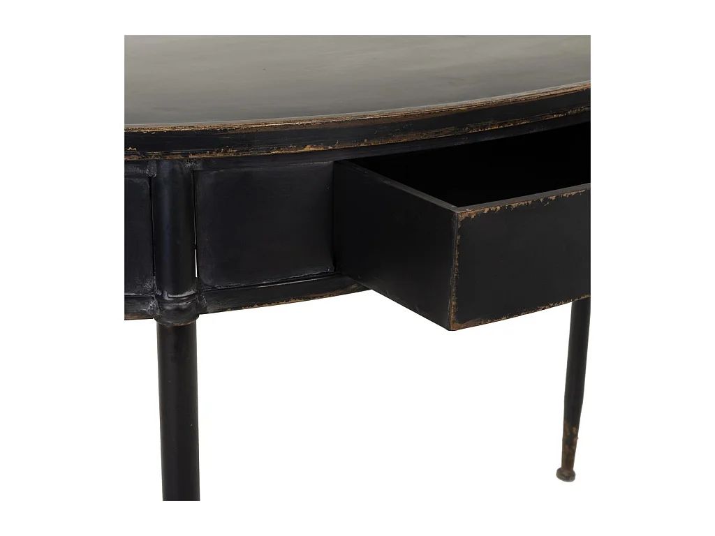 Mobile da ingresso in metallo nero 120x44x80h