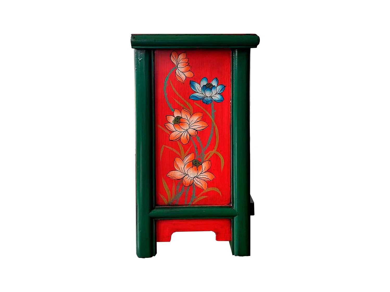 Mesa de entrada em madeira vermelha 48x31x60cm