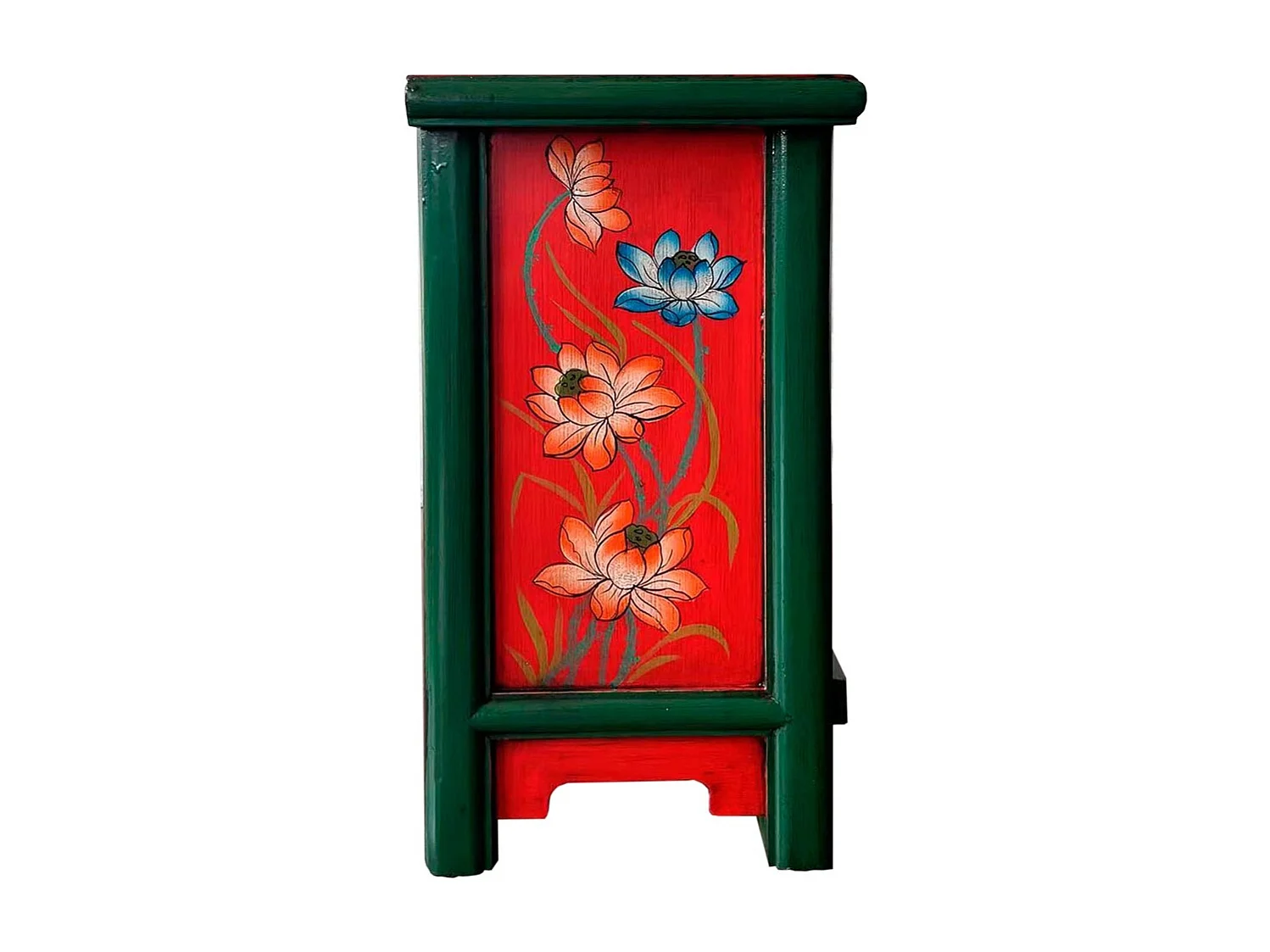 Recibidor de madera rojo 48x31x60