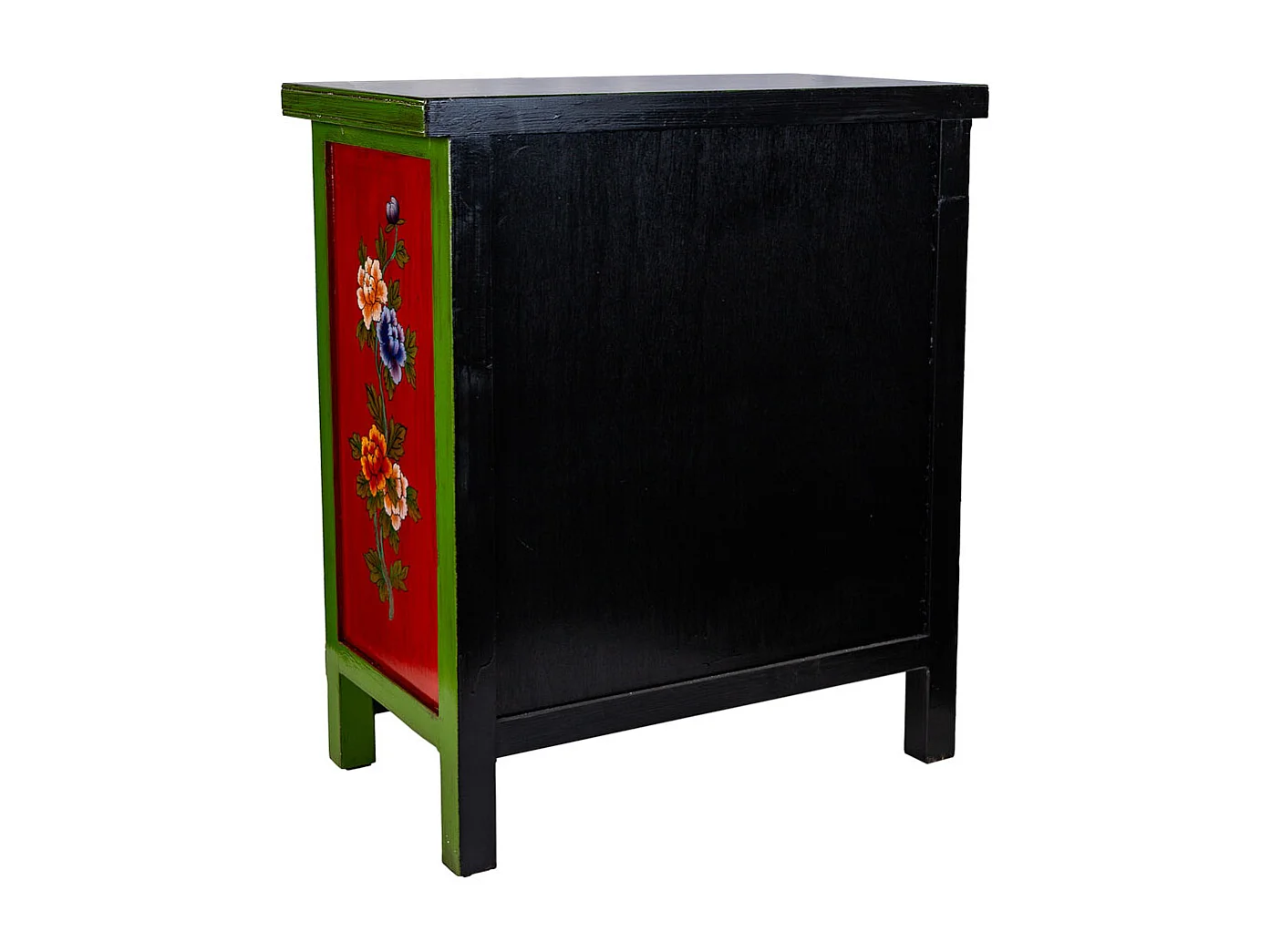 Recibidor de madera verde 96x42x175