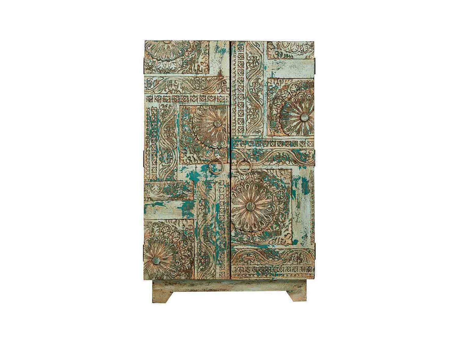 Konsolen aus blauem Holz 65x39x104