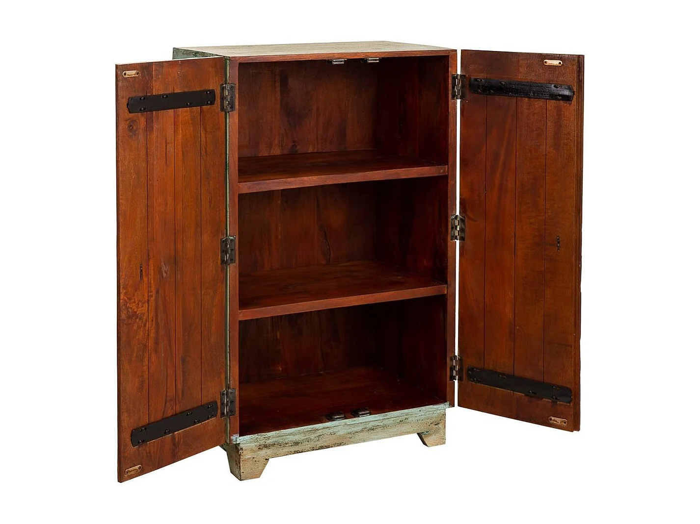 Konsolen aus blauem Holz 65x39x104