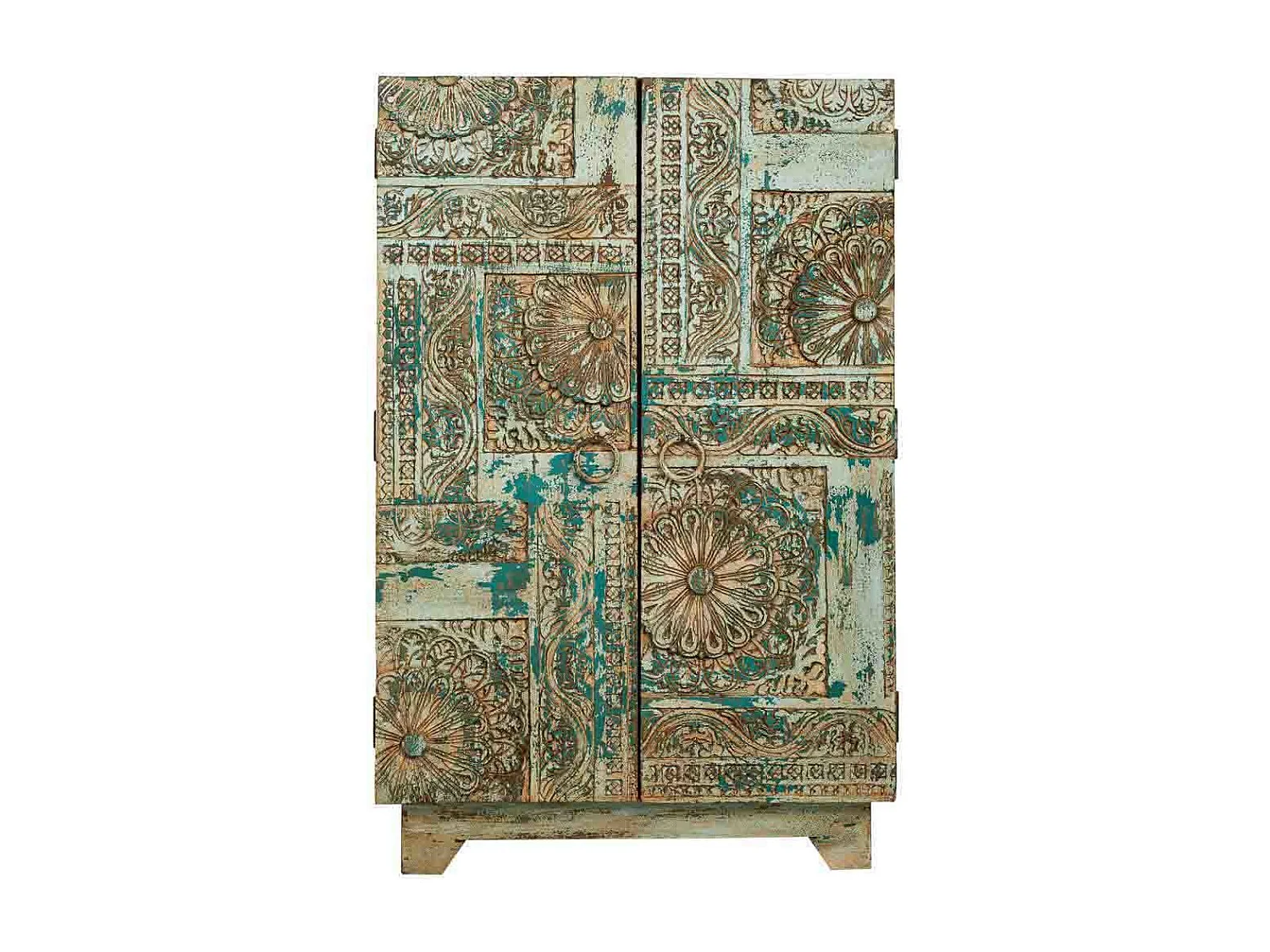 Hall de entrada de madeira azul 65x39x104