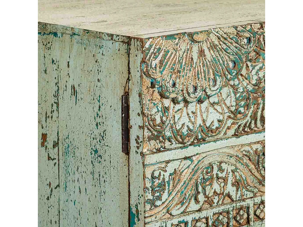 Hall de entrada de madeira azul 65x39x104