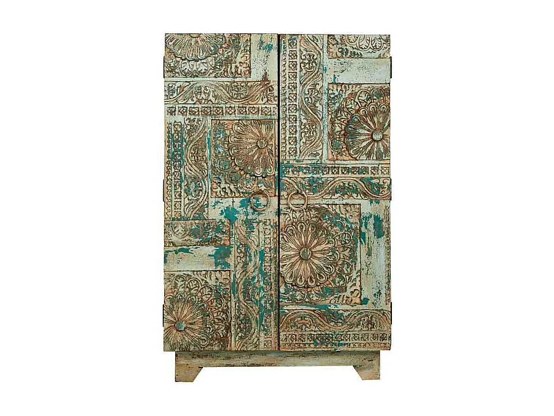 Konsolen aus blauem Holz 65x39x104