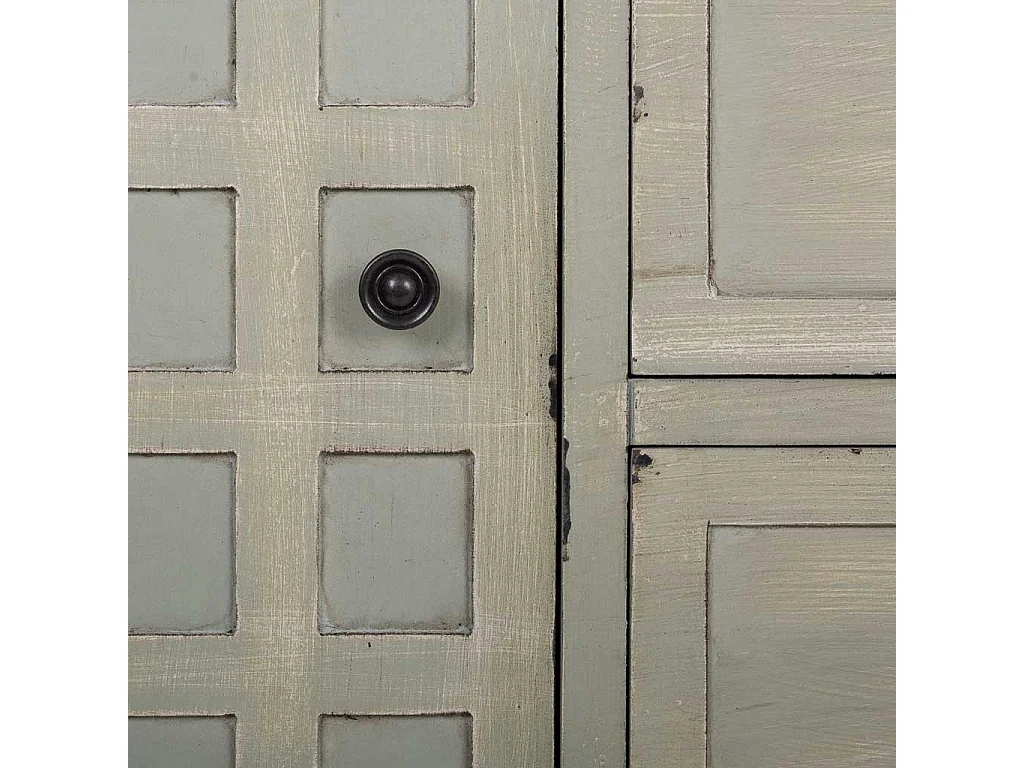 Mobile da ingresso in legno verde 108x36x82h