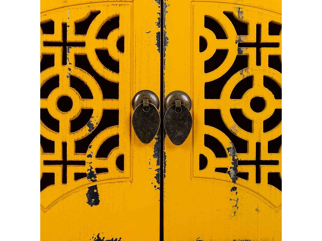 Anrichte aus gelbem Holz 120x40x50