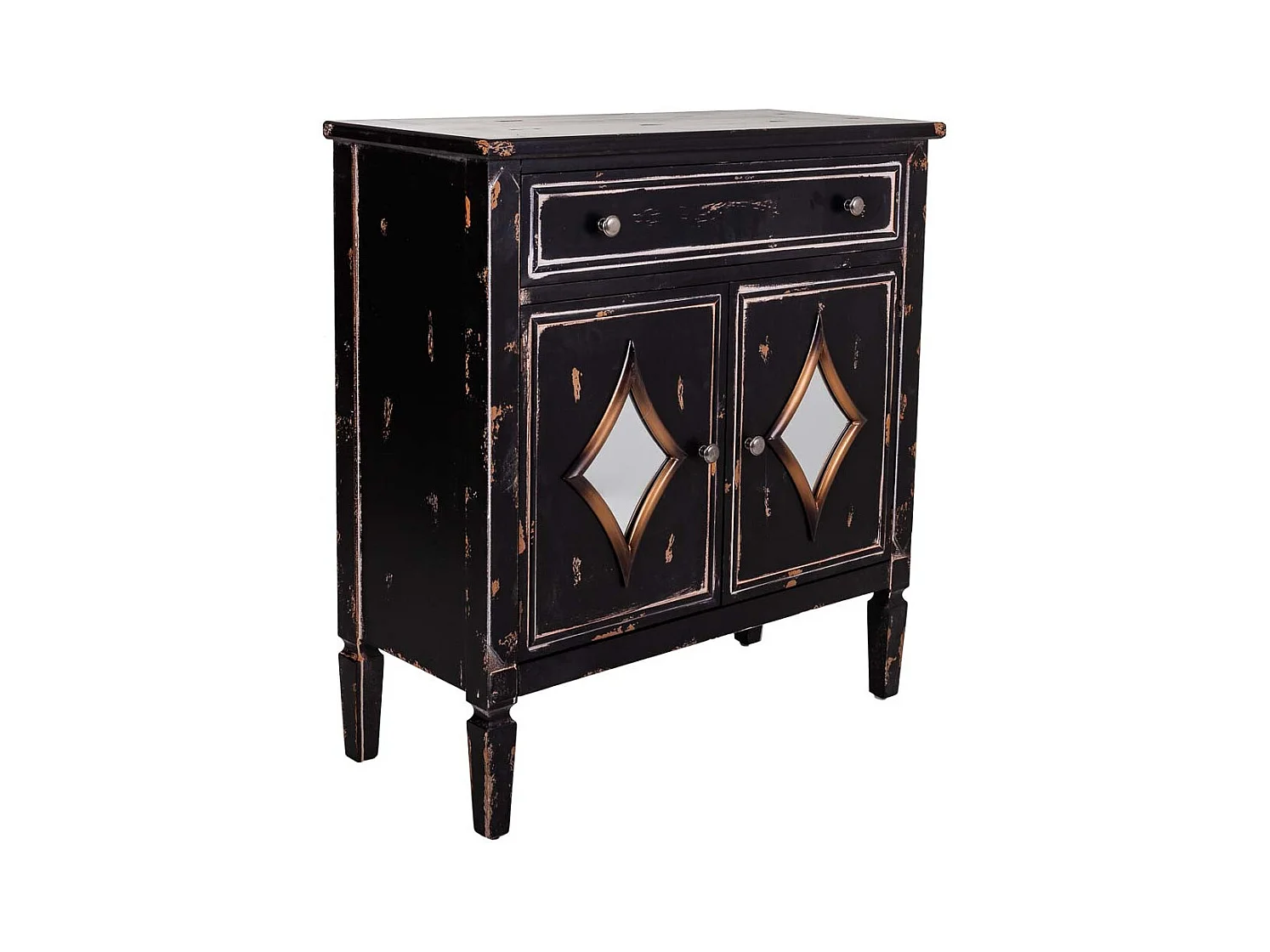 Schwarze Holzhalle 80x36x88h cm