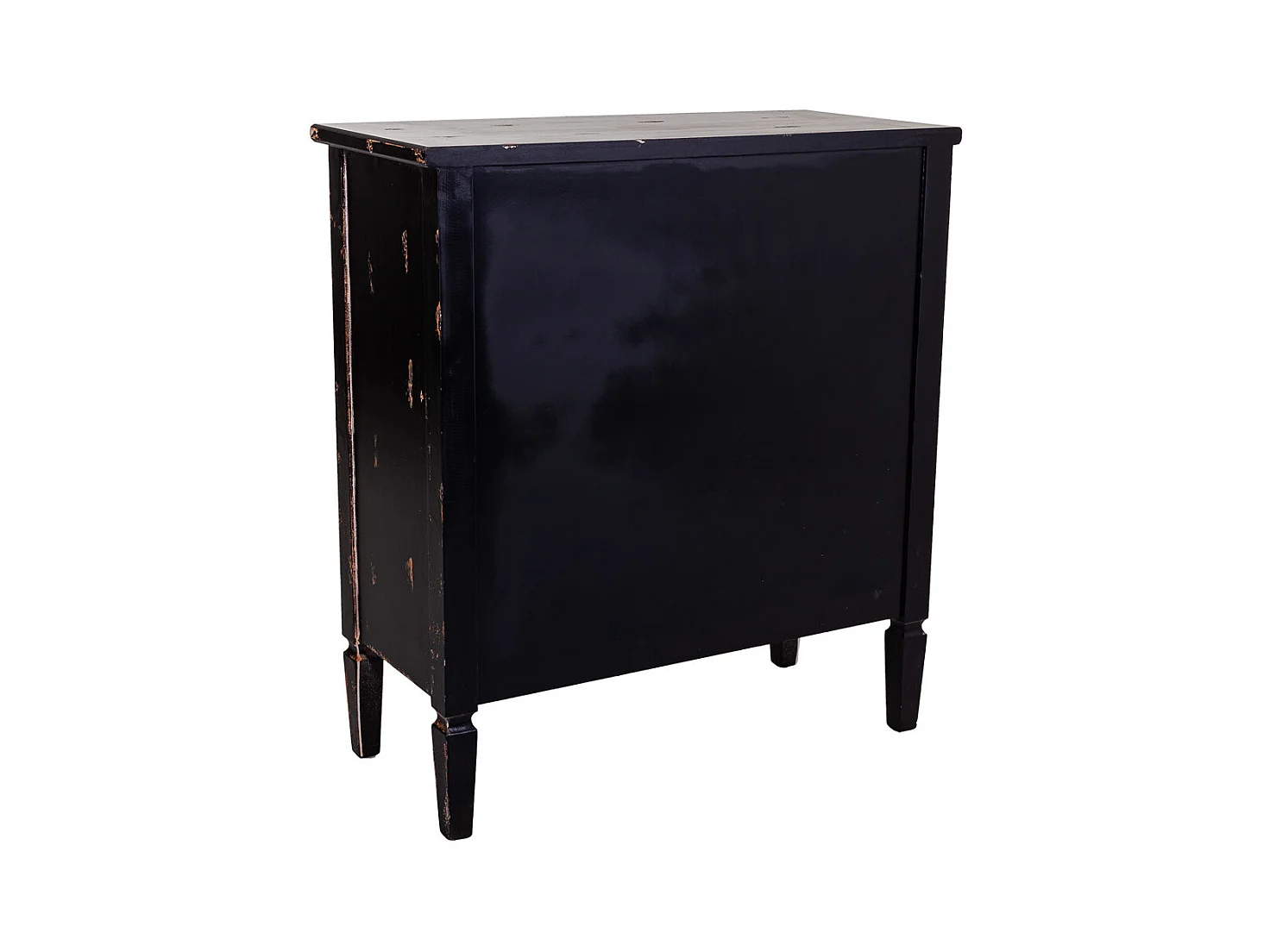 Schwarze Holzhalle 80x36x88h cm