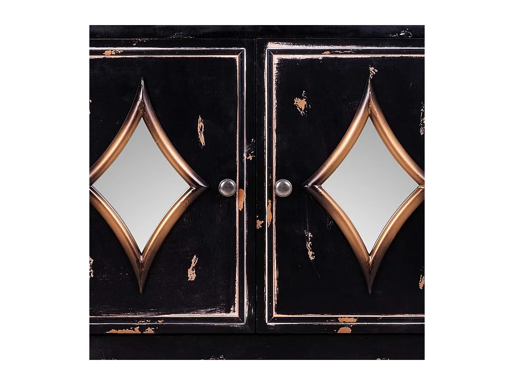 Schwarze Holzhalle 80x36x88h cm