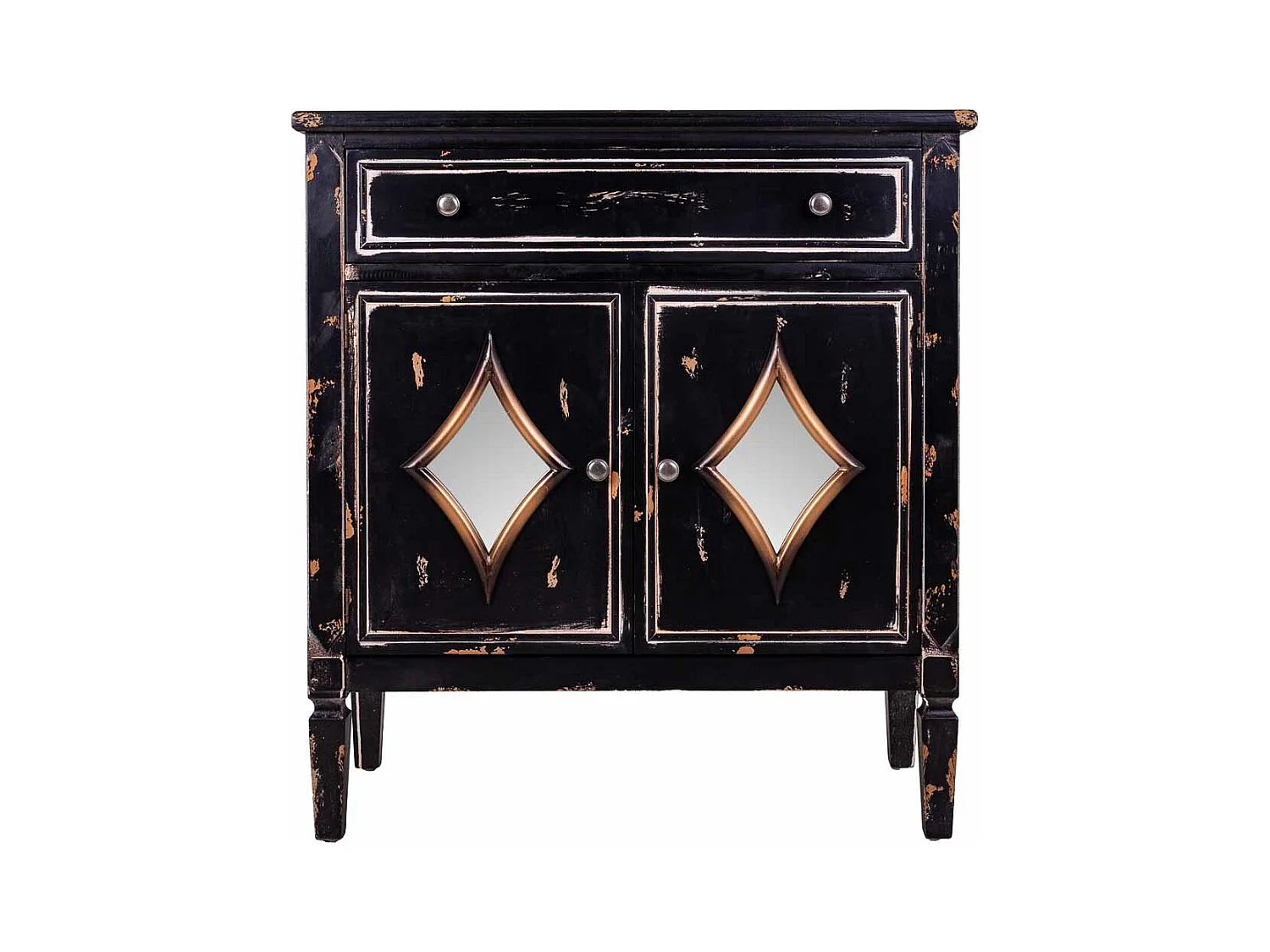 Hall en bois noir 80x36x88h