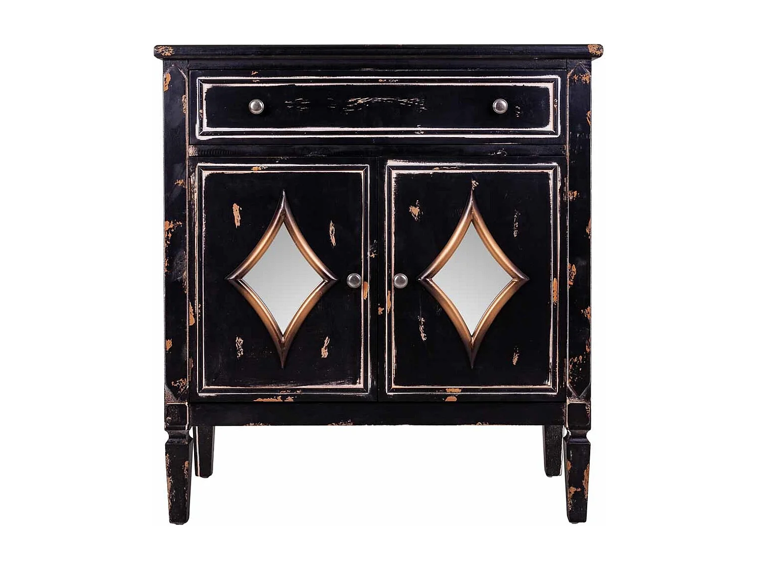 Schwarze Holzhalle 80x36x88h cm