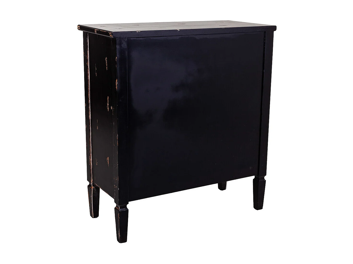 Schwarze Holzhalle 80x36x88h cm