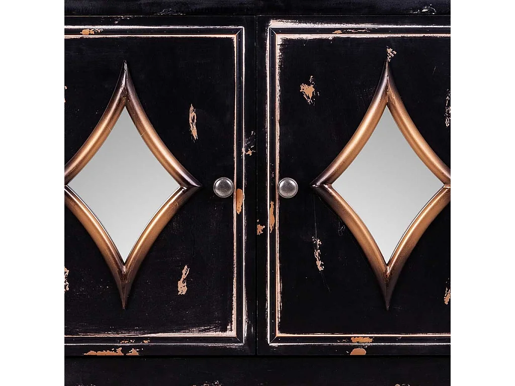 Schwarze Holzhalle 80x36x88h cm