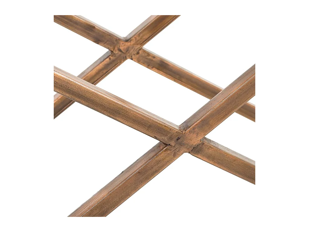 Braune Halle aus Holz und Metall, 112x37x82h cm