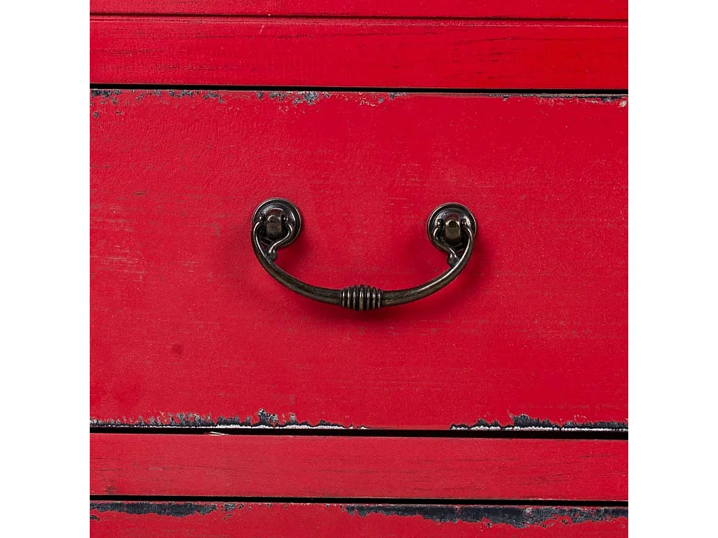 Meuble bas en bois rouge 120x40x50h