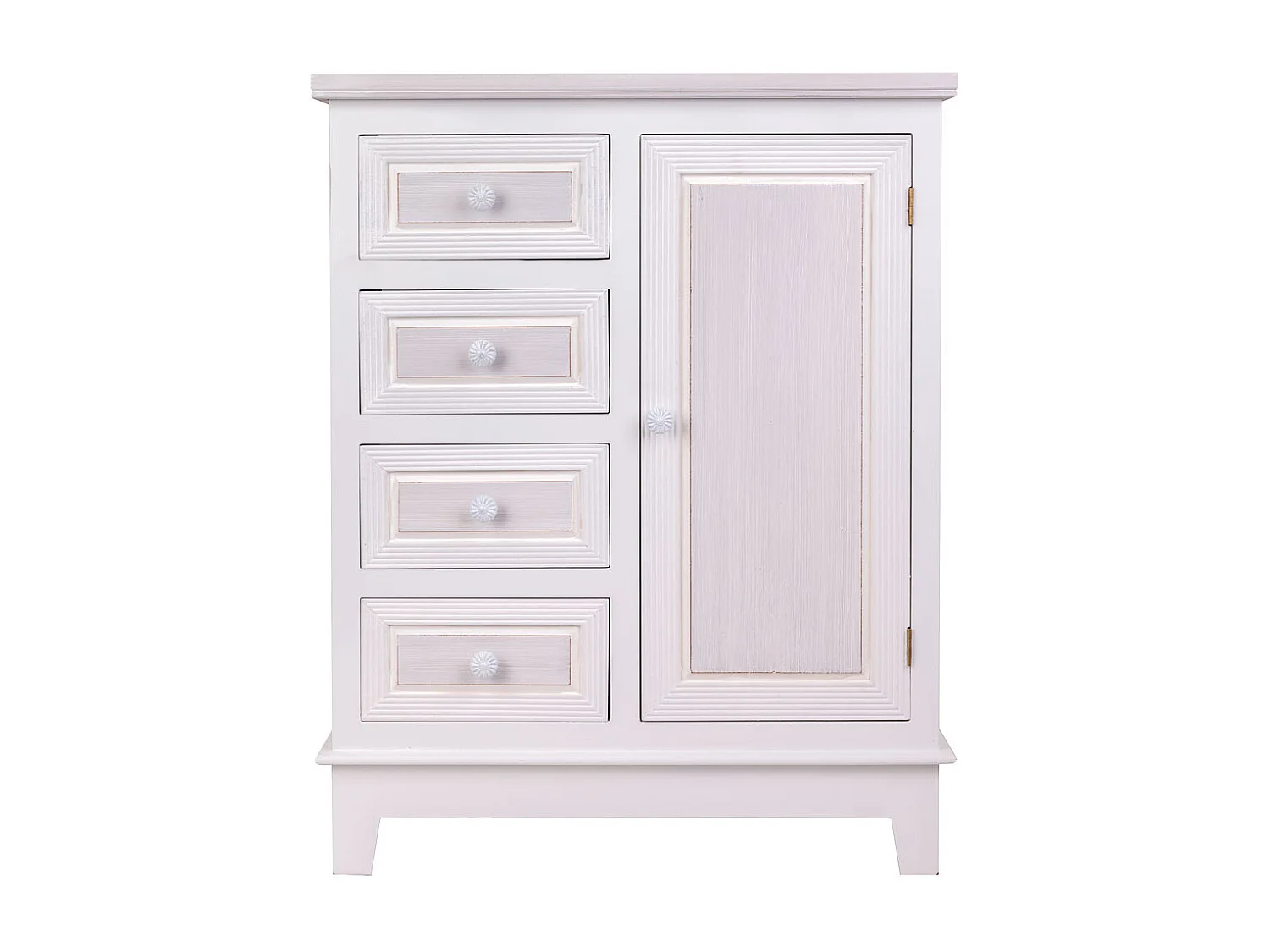 Salão de madeira branco 66x32x84