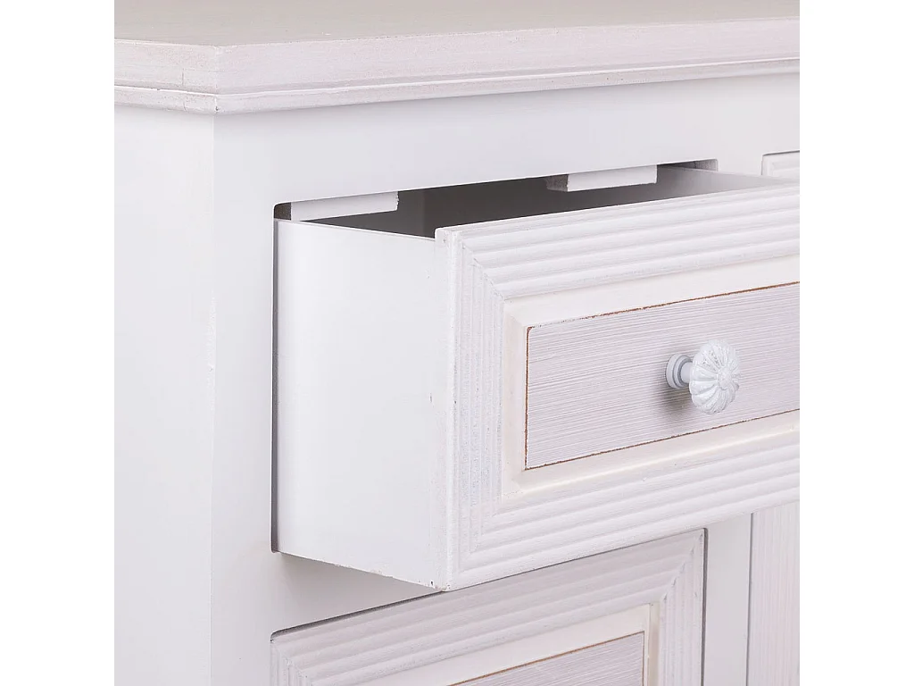 Salão de madeira branco 66x32x84