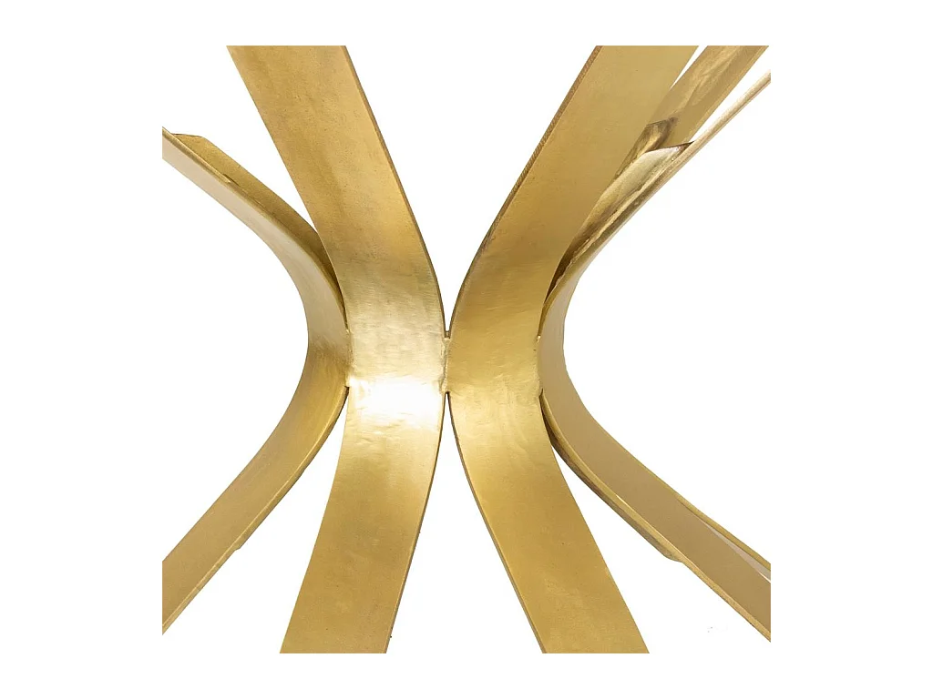 Console en métal doré et verre 94x52x78h