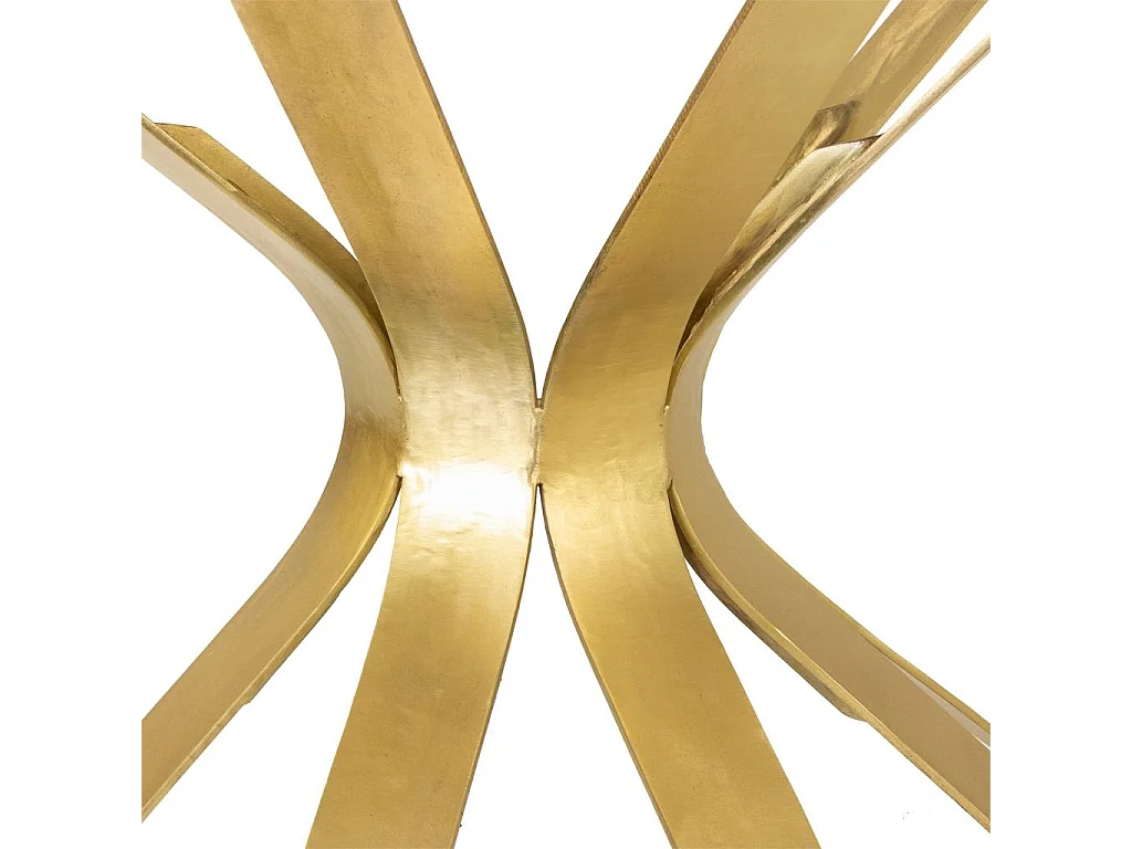 Flurmöbel aus Gold Metall und Glas, 94 x 52 x 78 cm