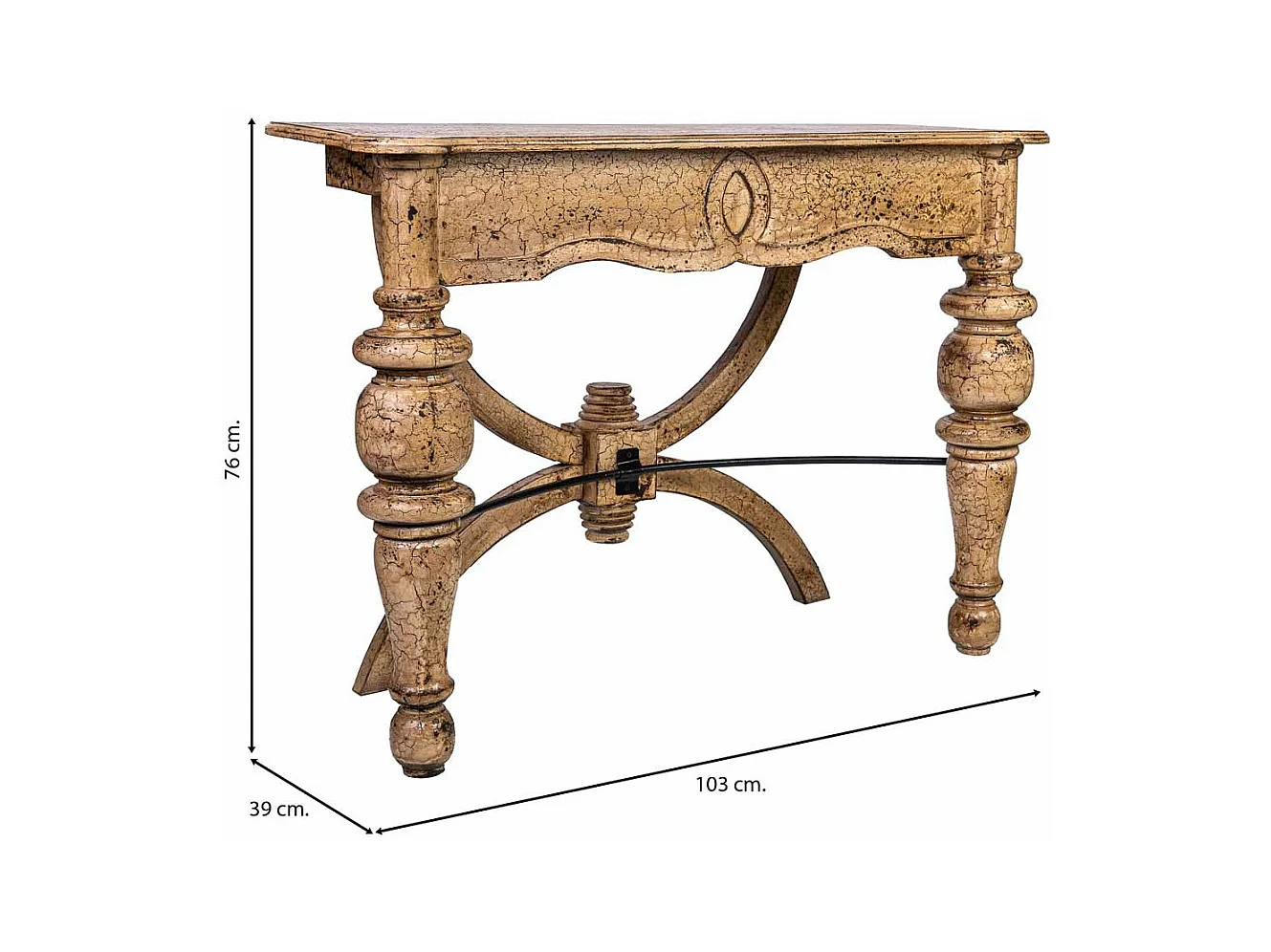 Handgefertigte Holzhalle 103x39x76