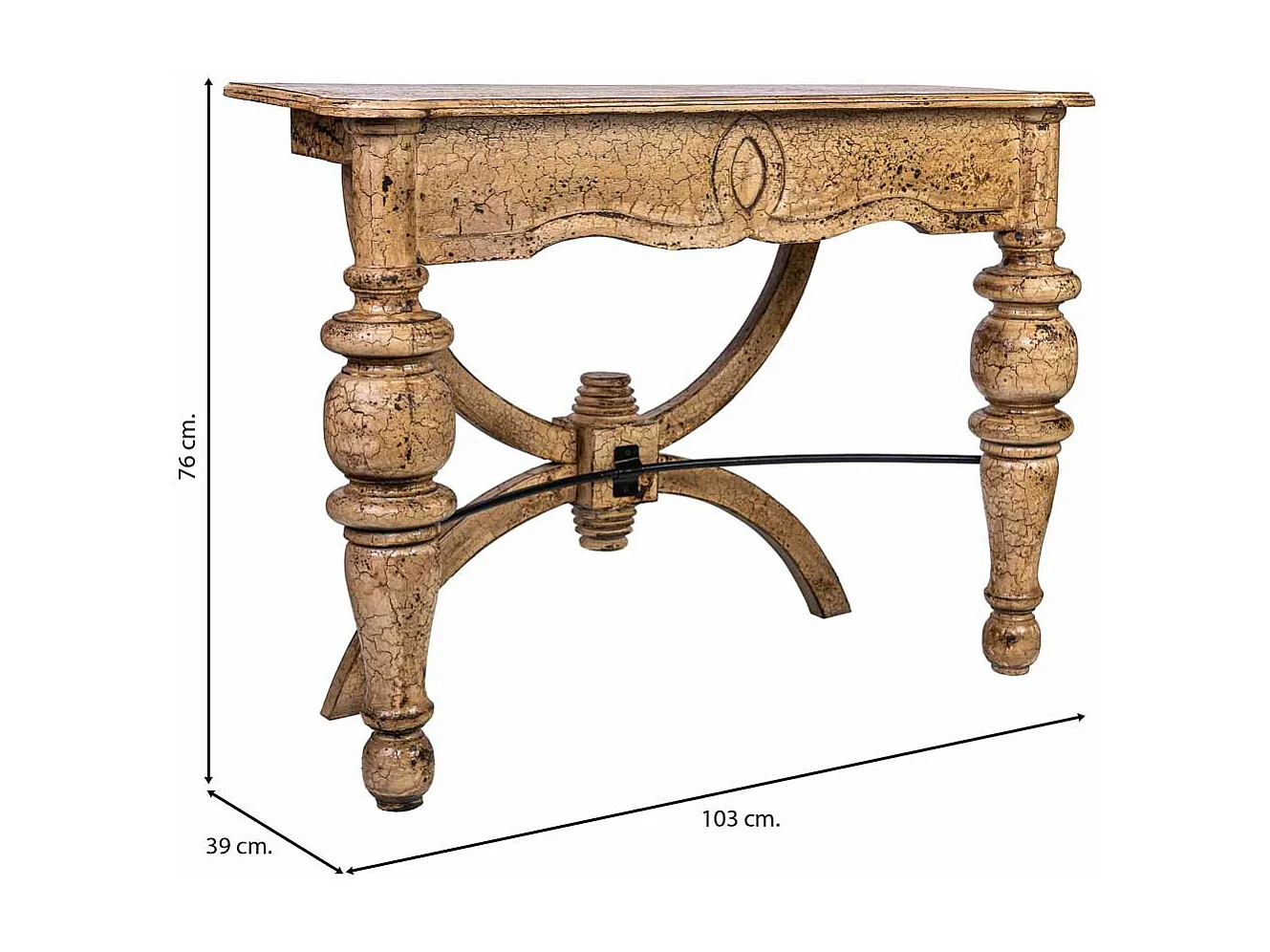 Handgefertigte Holzhalle 103x39x76