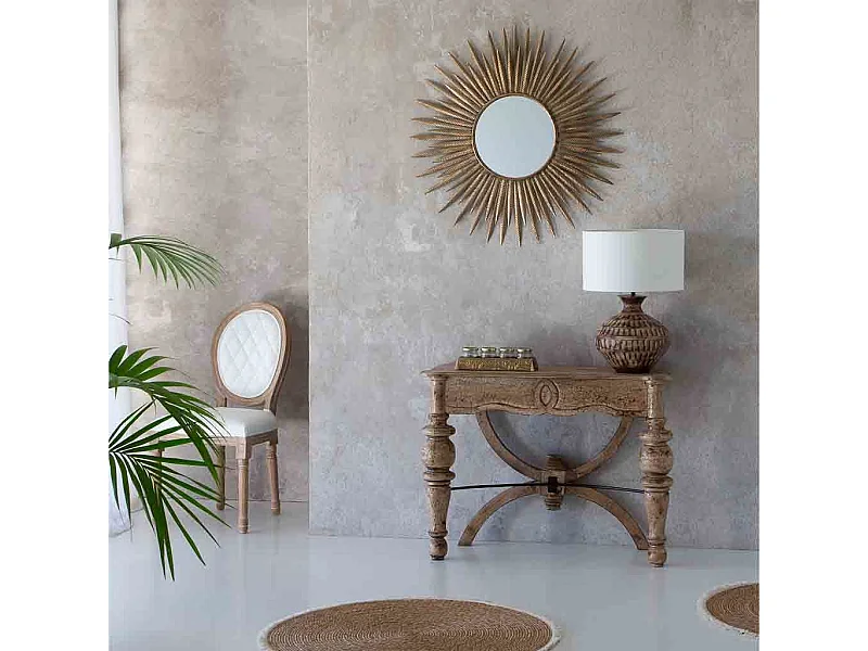 Mobile da ingresso in legno rifinito a mano 103x39x76