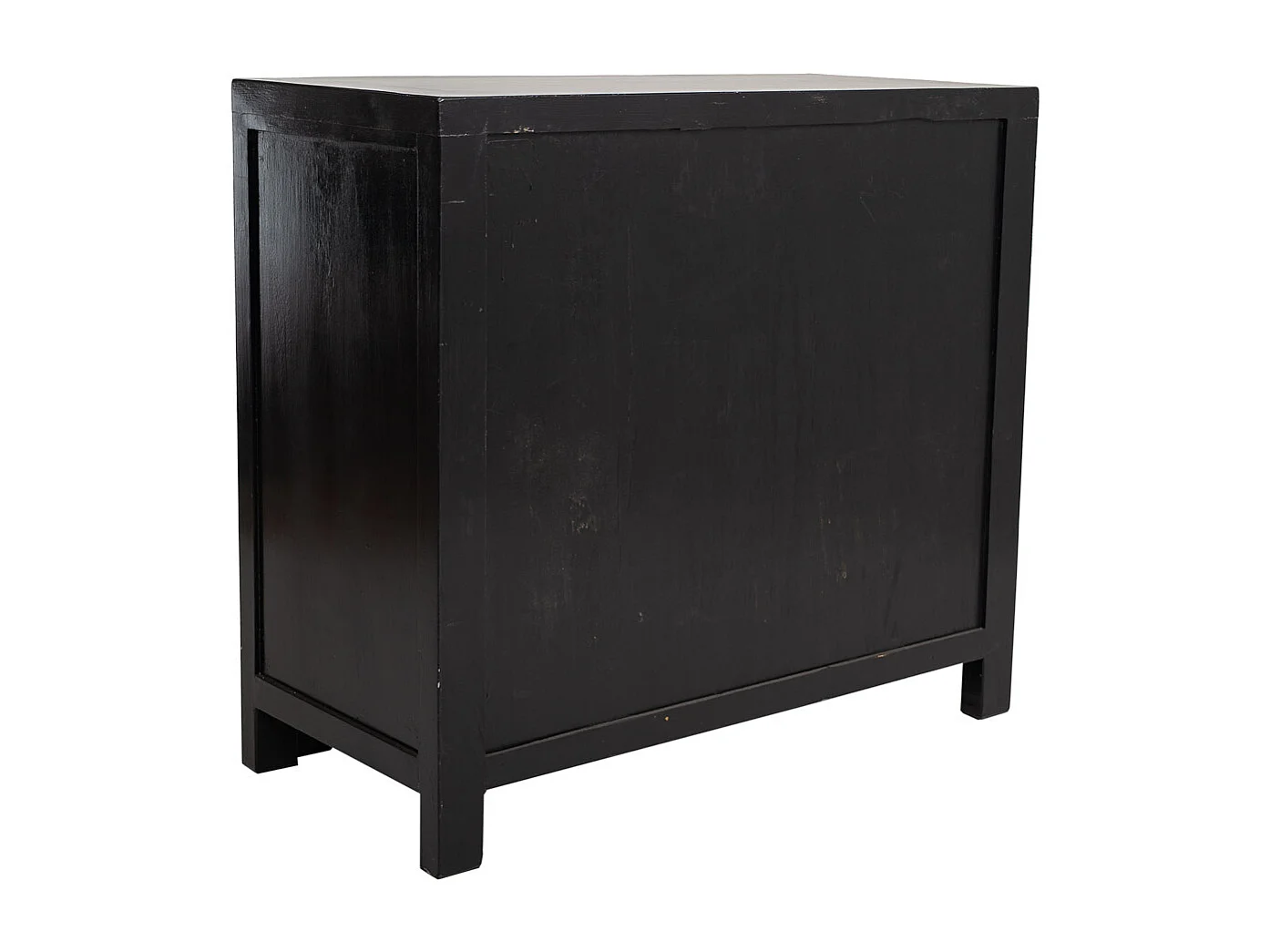 Armário de hall de entrada em madeira preto 84x40x85cm